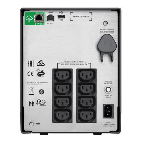 APC Smart-UPS SMC1500IC Noodstroomvoeding - 8x C13, USB, SmartConnect, 1500VA - Image 7