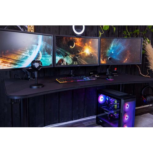 Arozzi Arena Gaming Desk Zwart, Grijs - Image 6