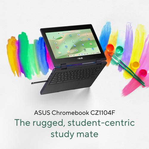 ASUS Chromebook CZ11 Flip CZ1104FM2A-NS0097 MediaTek Kompanio 520 29,5 cm (11.6") Touchscreen HD 8 GB LPDDR4x-SDRAM 64 GB eMMC Wi-Fi 6 (802.11ax) ChromeOS US International Grijs - Image 9