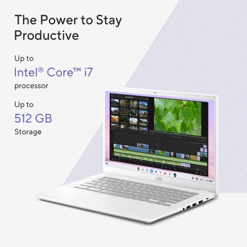 ASUS Chromebook Plus CX34 CX3402CVA-PQ0559 Intel® Core™ i3 i3-1315U 35,6 cm (14") Full HD 8 GB LPDDR5x-SDRAM 128 GB UFS Wi-Fi 6E (802.11ax) ChromeOS Nederlands Grijs - Image 9
