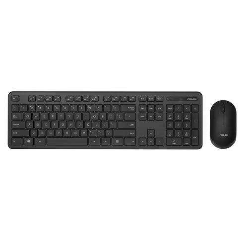ASUS CW100 toetsenbord Inclusief muis Universeel RF Draadloos QWERTY Amerikaans Engels Zwart
