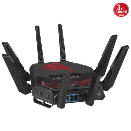 ASUS ROG Rapture GT-BE19000 draadloze router Multi-Gigabit Ethernet Tri-band (2,4 GHz / 5 GHz / 6 GHz) Zwart, Rood - Image 5