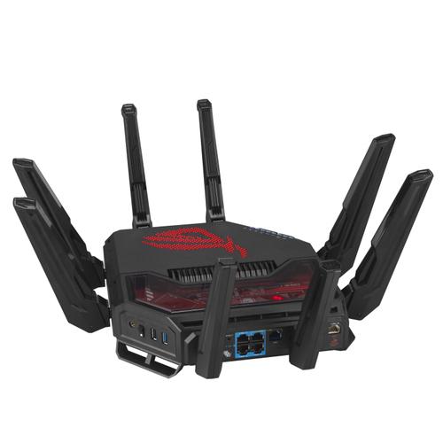 ASUS ROG Rapture GT-BE19000 draadloze router Multi-Gigabit Ethernet Tri-band (2,4 GHz / 5 GHz / 6 GHz) Zwart, Rood - Image 9