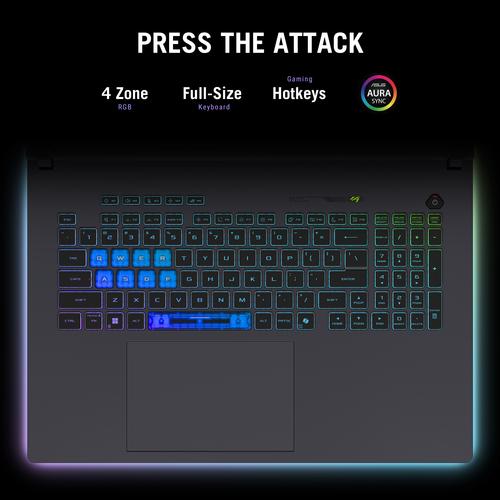 ASUS ROG Strix G16 G615LR-S5072W Copilot+ PC Intel Core Ultra 9 275HX Laptop 40,6 cm (16") WQXGA 32 GB DDR5-SDRAM 1 TB SSD NVIDIA GeForce RTX 5070 Ti Wi-Fi 7 (802.11be) Windows 11 Home Nederlands Zwart, Grijs - Image 9