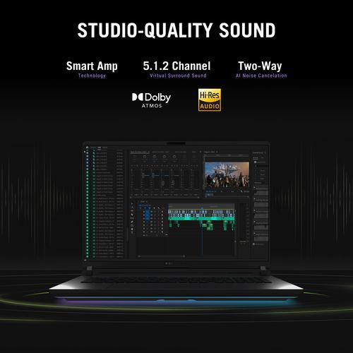 ASUS ROG Strix G16 G615LW-S5058W Copilot+ PC Intel Core Ultra 9 275HX Laptop 40,6 cm (16") WQXGA 32 GB DDR5-SDRAM 1 TB SSD NVIDIA GeForce RTX 5080 Wi-Fi 7 (802.11be) Windows 11 Home Nederlands Zwart, Grijs - Image 6