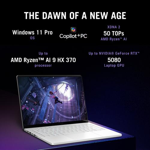 ASUS ROG Zephyrus G14 GA403WW-QS074W Copilot+ PC AMD Ryzen AI 9 370 Laptop 35,6 cm (14") 3K 32 GB LPDDR5x-SDRAM 2 TB SSD NVIDIA GeForce RTX 5080 Wi-Fi 7 (802.11be) Windows 11 Home Nederlands Wit - Image 5