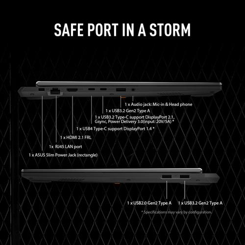 ASUS TUF Gaming A16 FA608UM-RV014W AMD Ryzen™ 7 260 Laptop 40,6 cm (16") WUXGA 16 GB DDR5-SDRAM 512 GB SSD NVIDIA GeForce RTX 5060 Wi-Fi 6E (802.11ax) Windows 11 Home Nederlands Zwart, Grijs - Image 10