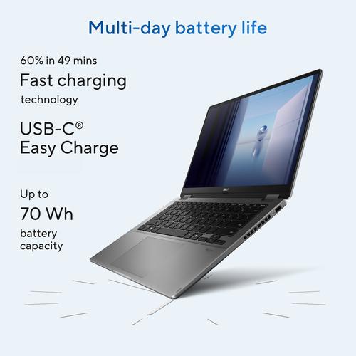 ASUS Vivobook 14 Flip TP3407SA-QL039W Intel Core Ultra 7 256V Hybride (2-in-1) 35,6 cm (14") Touchscreen WUXGA 16 GB LPDDR5x-SDRAM 512 GB SSD Wi-Fi 7 (802.11be) Windows 11 Home Nederlands Grijs - Image 10