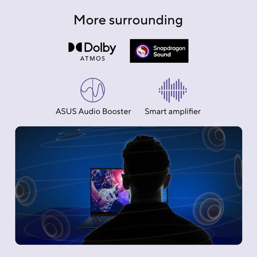 ASUS Vivobook 16 X1607QA-MB046W Copilot+ PC Qualcomm Snapdragon X1-26-100 Laptop 40,6 cm (16") WUXGA 16 GB LPDDR5x-SDRAM 512 GB SSD Wi-Fi 6E (802.11ax) Windows 11 Home Nederlands Zwart, Blauw - Image 10