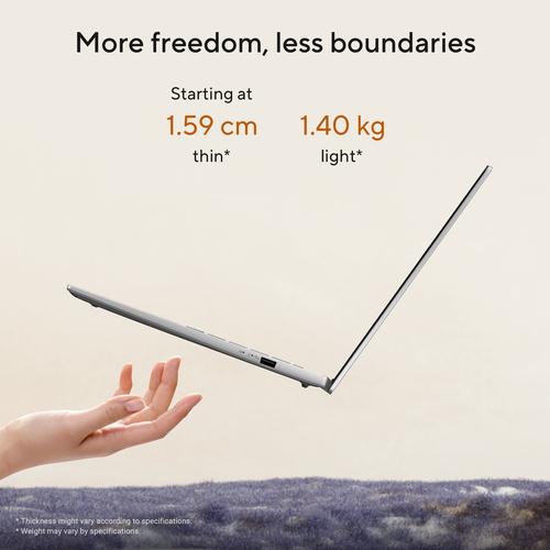 ASUS Vivobook S 14 M3407HA-LY013W AMD Ryzen™ 7 260 Laptop 35,6 cm (14") WUXGA 16 GB DDR5-SDRAM 1 TB SSD Wi-Fi 6 (802.11ax) Windows 11 Home Nederlands Grijs - Image 5