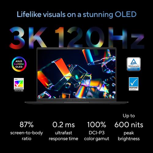 ASUS Vivobook S 14 OLED S5406SA-QD077W Copilot+ PC Intel Core Ultra 7 258V Laptop 35,6 cm (14") WUXGA 32 GB LPDDR5x-SDRAM 1 TB SSD Wi-Fi 7 (802.11be) Windows 11 Home Nederlands Blauw - Image 9