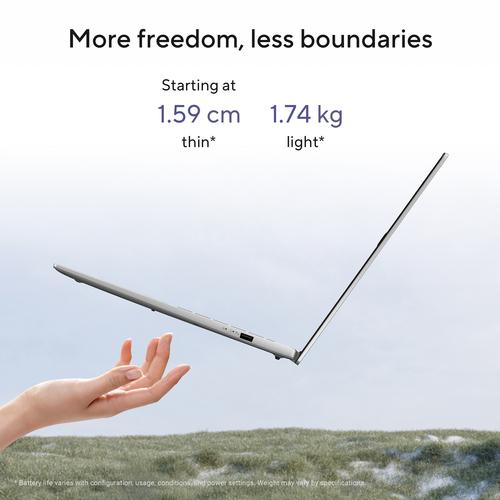 ASUS Vivobook S16 S3607QA-PL003W Qualcomm Snapdragon X1-26-100 Laptop 40,6 cm (16") 2.5K 16 GB LPDDR5x-SDRAM 512 GB SSD Wi-Fi 6E (802.11ax) Windows 11 Home Nederlands Grijs - Image 5