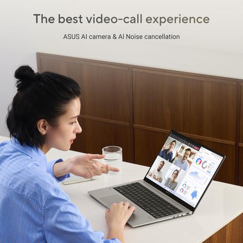 ASUS Zenbook A14 UX3407QA-QD220W Copilot+ PC Qualcomm Snapdragon X1-26-100 Laptop 35,6 cm (14") WUXGA 32 GB LPDDR5x-SDRAM 1 TB SSD Wi-Fi 6E (802.11ax) Windows 11 Home Nederlands Grijs - Image 6