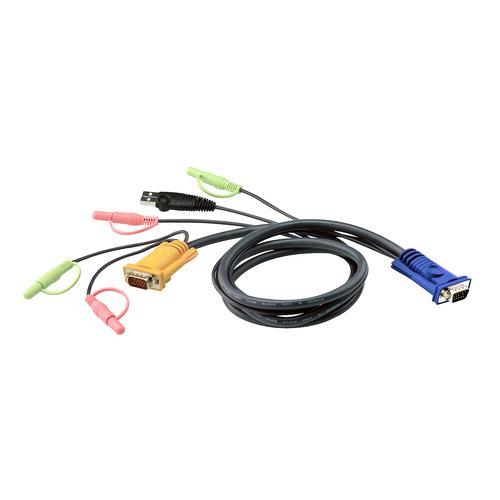 ATEN 1.8M USB KVM Kabel met 3 in 1 SPHD en Geluid