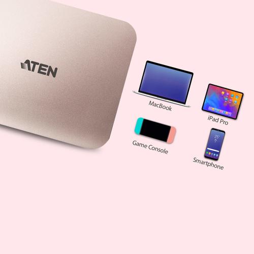 ATEN USB-C 4K Ultra Mini Dock met Power Pass-Through - Image 4