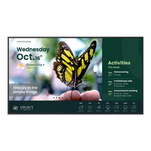 BenQ ST6504 Digitale signage flatscreen 165,1 cm (65") LCD 350 cd/m² 4K Ultra HD Zwart Type processor Android 18/7 - Image 1