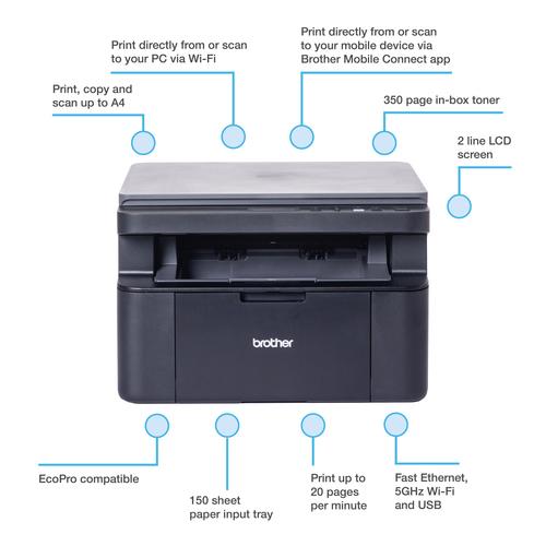 Brother DCP-L1640W laserprinter A4 - Image 2