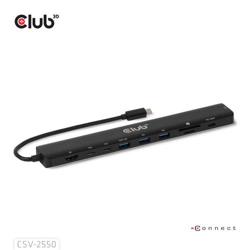 CLUB3D 10-1 Portable Dock USB Type-C® 10Gbps to HDMI™ 8K30Hz PD3.1 Max.140Watt - Image 3