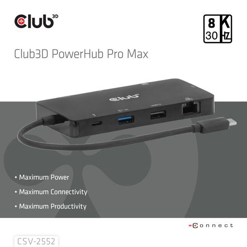 CLUB3D 9-1 Dual HDMI™ USB-C® Hub PD3.0 100W - Image 2