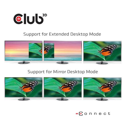 CLUB3D Club 3D USB Type-C Dockingstation – Verbind 3 Schermen & Laad Je Laptop Snel met 100W + Gratis charger inbegrepen - Image 5