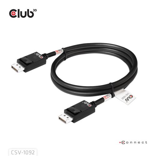 CLUB3D DisplayPort™ 2.1 Bi-Directional VESA DP80 Gecertificeerde kabel 4K240Hz, 8K60Hz or 10K60Hz M/M 1.6m/ Next-Gen Gaming - Image 8