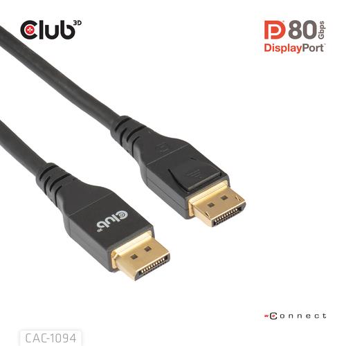 CLUB3D DisplayPort™ 2.1 VESA DP80 Gecertificeerd Kabel 8K240Hz 2m/6.56ft - Image 3