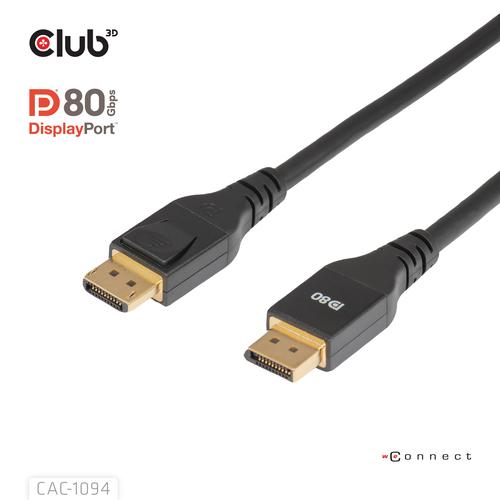 CLUB3D DisplayPort™ 2.1 VESA DP80 Gecertificeerd Kabel 8K240Hz 2m/6.56ft - Image 8