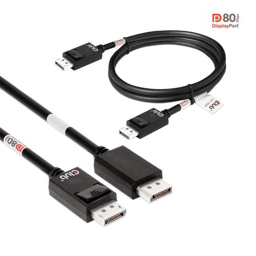 CLUB3D DisplayPort 2.1 Bi-Directional VESA DP80 Gecertificeerde kabel 4K240Hz, 8K60Hz or 10K30Hz M/M 1.2m/3.94ft - Image 7