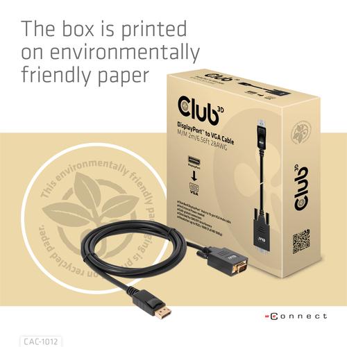 CLUB3D DisplayPort to VGA Cable M/M - Image 9