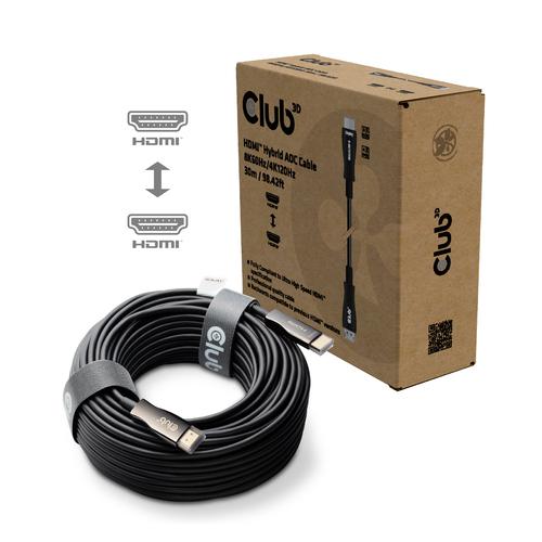 CLUB3D HDMI™ Hybrid AOC Cable 8K60Hz/4K120Hz 30m / 98.42 ft - Image 3