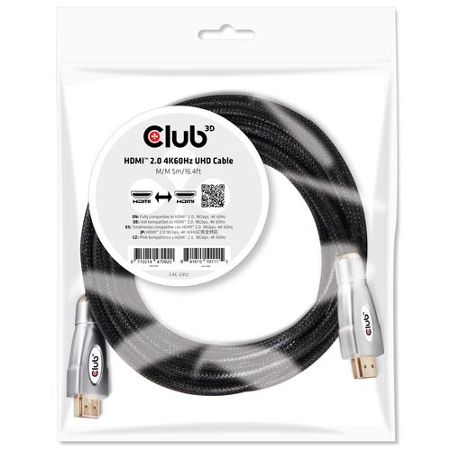 CLUB3D HDMI 2.0 4K60Hz UHD Cable 5m - Image 3