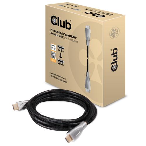 CLUB3D HDMI 2.0 Cable 3Meter UHD 4K/60Hz 18Gbps Certified Premium High Speed - Image 6