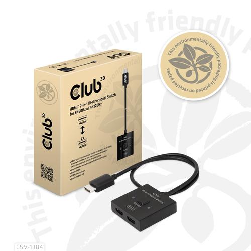 CLUB3D HDMI 2-in-1 Bi-directional Switch for 8K60Hz or 4K120Hz - Image 6
