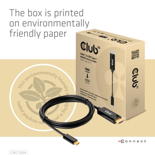 CLUB3D HDMI to USB Type-C 4K60Hz Active Cable M/M 1.8m/6 ft - Image 9