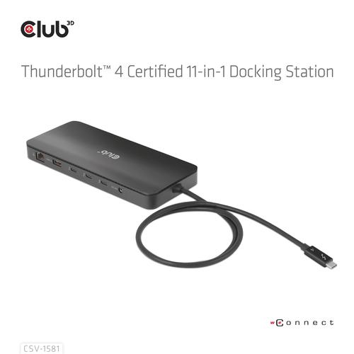 CLUB3D Thunderbolt 4 Certified 11-in-1 Docking Station - Image 6