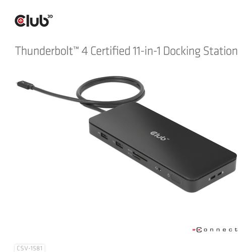 CLUB3D Thunderbolt 4 Certified 11-in-1 Docking Station - Image 7