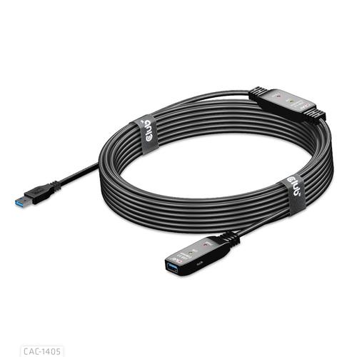 CLUB3D USB 3.2 Gen1 Active Repeater Cable 10m / 32.8ft M/F 28AWG - Image 9