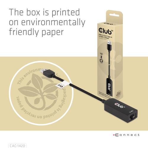 CLUB3D USB 3.2 Gen1 Type A to RJ45 2.5Gbps Adapter - Image 9