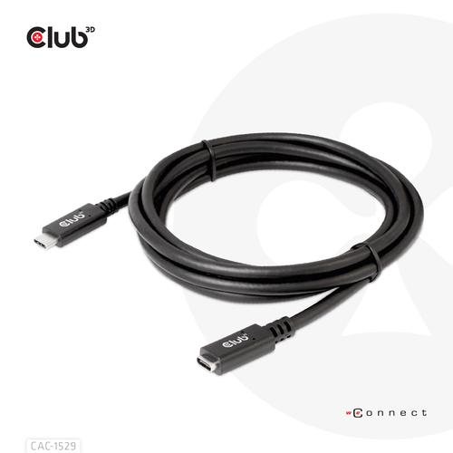 CLUB3D USB Gen1 Type-C Extensie kabel 5Gbps 60W(20V/3A) 4K60Hz M/F 1m/3.28ft - Image 7