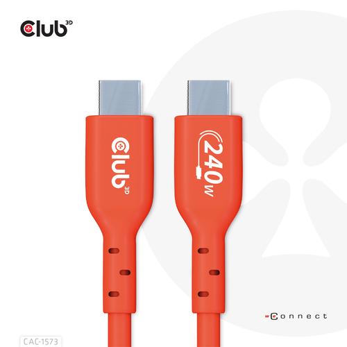 CLUB3D USB2 Type-C Bi-Directional Cable, Data 480Mb,PD 240W(48V/5A) EPR M/M 2m USB IF GECERTIFICEERD - Image 1