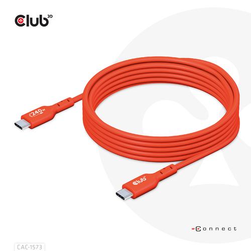 CLUB3D USB2 Type-C Bi-Directional Cable, Data 480Mb,PD 240W(48V/5A) EPR M/M 2m USB IF GECERTIFICEERD - Image 7