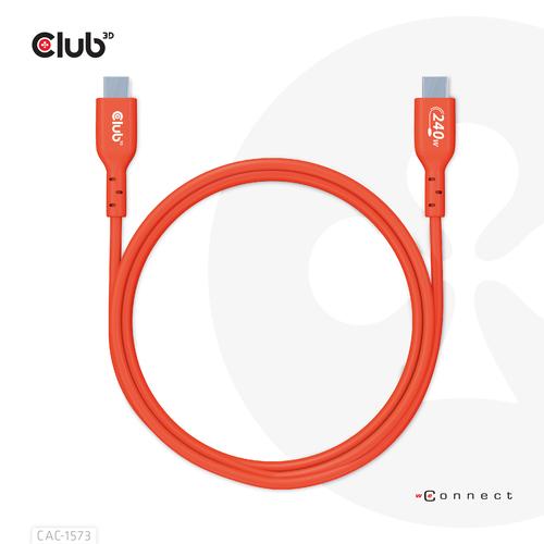 CLUB3D USB2 Type-C Bi-Directional Cable, Data 480Mb,PD 240W(48V/5A) EPR M/M 2m USB IF GECERTIFICEERD - Image 8