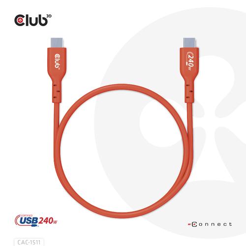 CLUB3D USB2 Type-C Bi-Directional USB-IF Certified Cable Data 480Mb, PD 240W(48V/5A) EPR M/M 4m / 13.13ft - Image 5