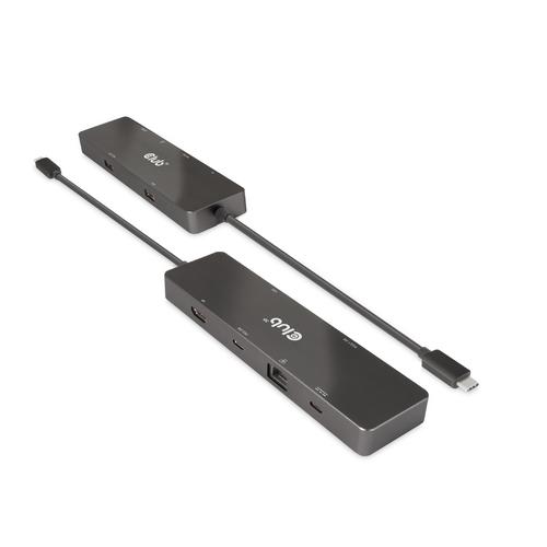 CLUB3D USB3.2 Gen2 Type-C, 6-in-1 Dual Displays Portable Dock with USB Type-C Video 4K60Hz - Image 7