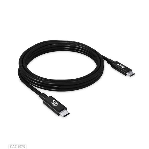 CLUB3D USB4 Gen2x2 Type-C Bi-Directional Cable 4K60Hz, Data 20Gbps, PD 240W(48V/5A) EPR M/M 2m USB IF GECERTIFCIEERD - Image 5