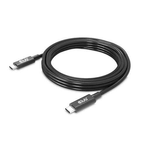 CLUB3D USB4 Gen3x2 Type-C Bi-Directional Cable 8K60Hz or 4K120Hz, Data 40Gbps, PD 240W(48V/5A) EPR M/M 3m / 9.84ft - Image 5