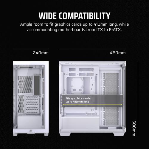 Corsair 3500X Midi Tower Wit - Image 3