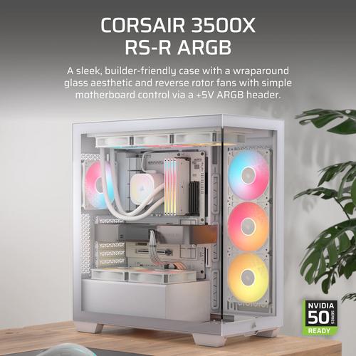 Corsair 3500X RS-R ARGB Midi Tower Wit - Image 4