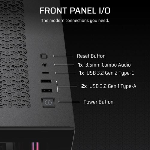 Corsair 3500X RS-R ARGB Midi Tower Zwart - Image 8