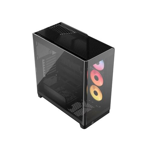 Corsair 4500X LX-R RGB Tempered Glass Mid-Tower, Black Midi Tower Zwart